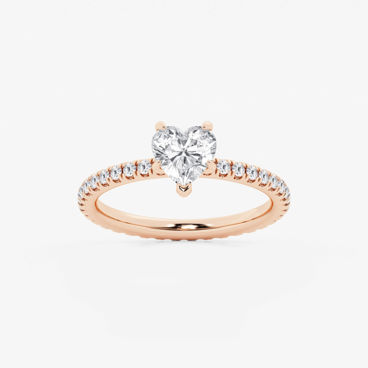 Evelyn - Eternity Side Stones Engagement Ring