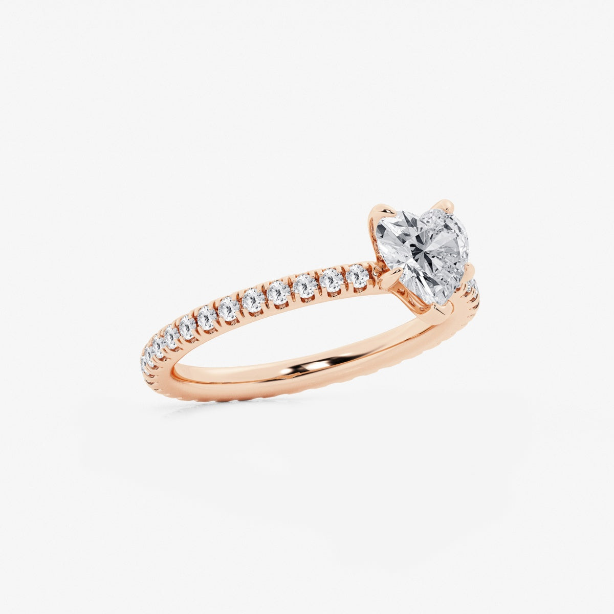 Evelyn - Eternity Side Stones Engagement Ring