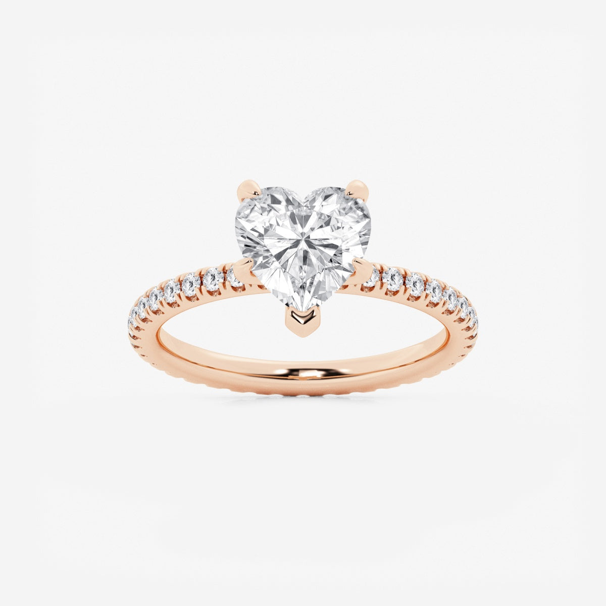 Evelyn - Eternity Side Stones Engagement Ring