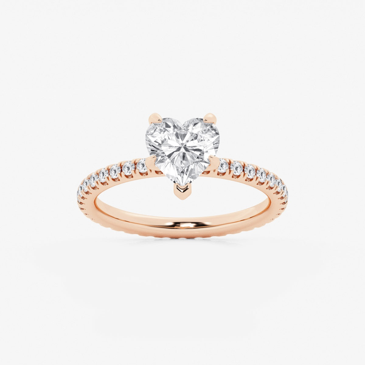 Evelyn - Eternity Side Stones Engagement Ring