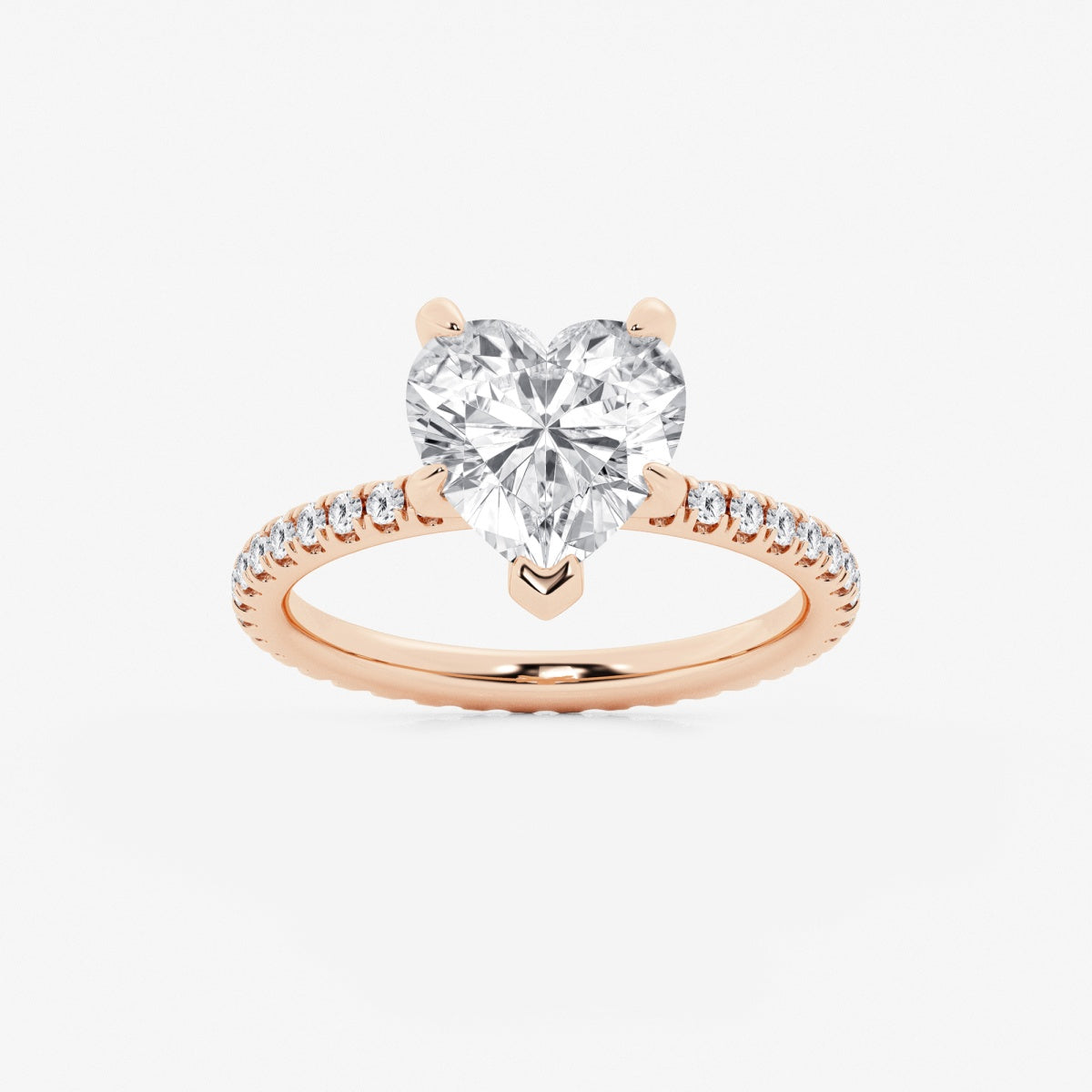 Evelyn - Eternity Side Stones Engagement Ring