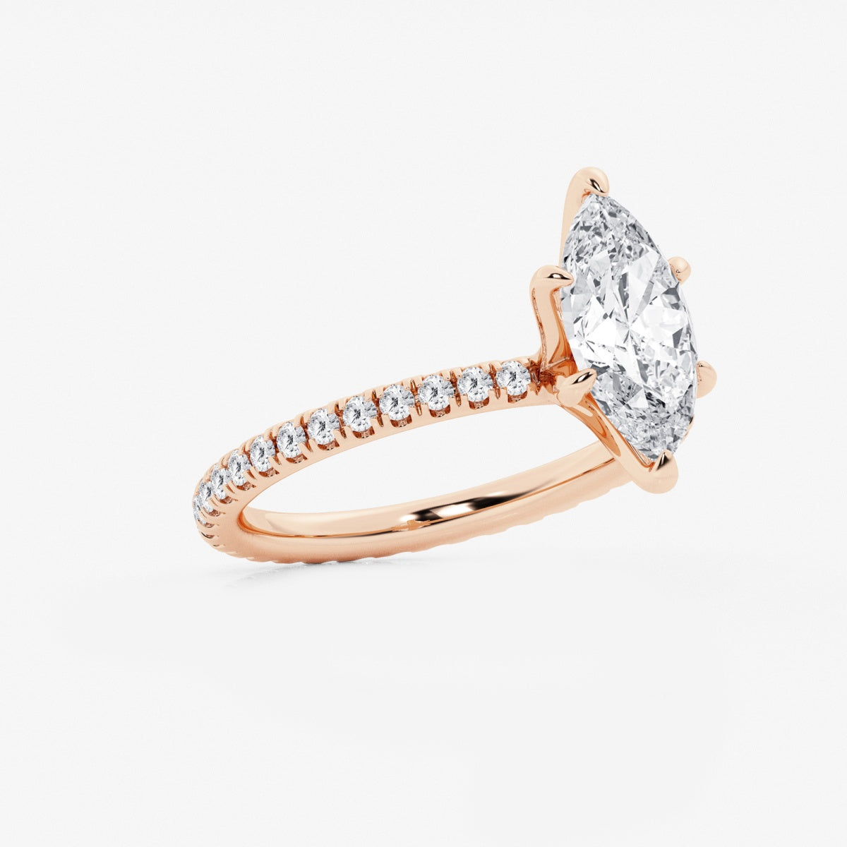 Evelyn - Eternity Side Stones Engagement Ring