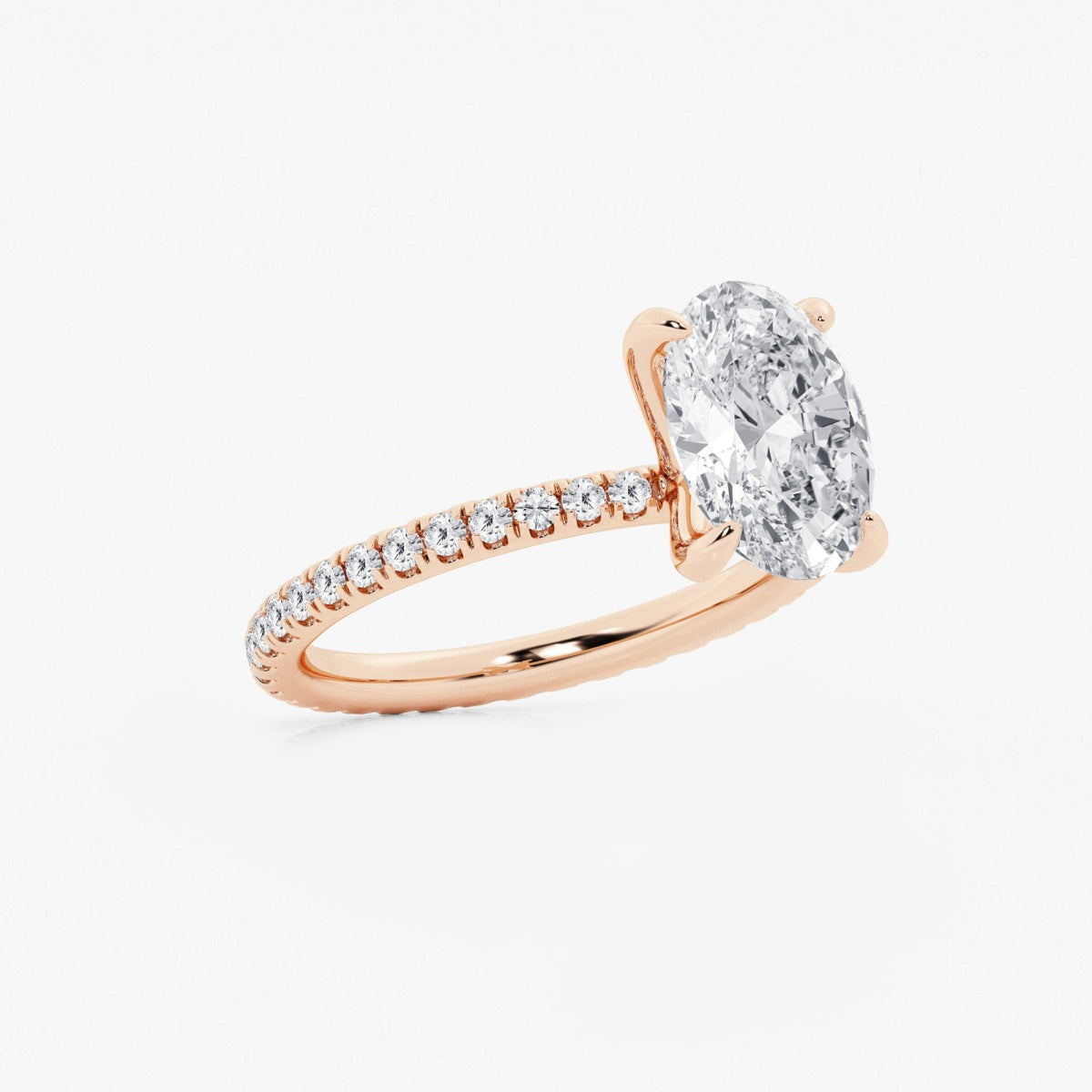 Evelyn - Eternity Side Stones Engagement Ring