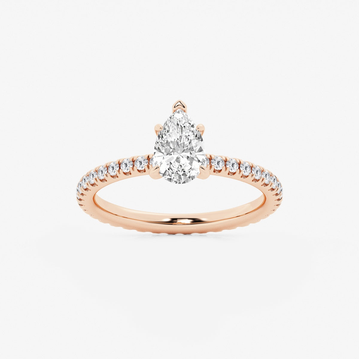 Evelyn - Eternity Side Stones Engagement Ring