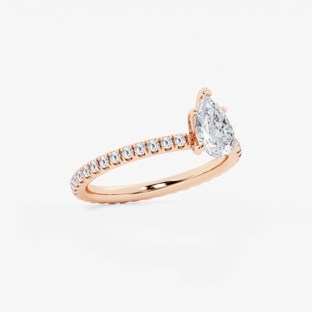 Evelyn - Eternity Side Stones Engagement Ring