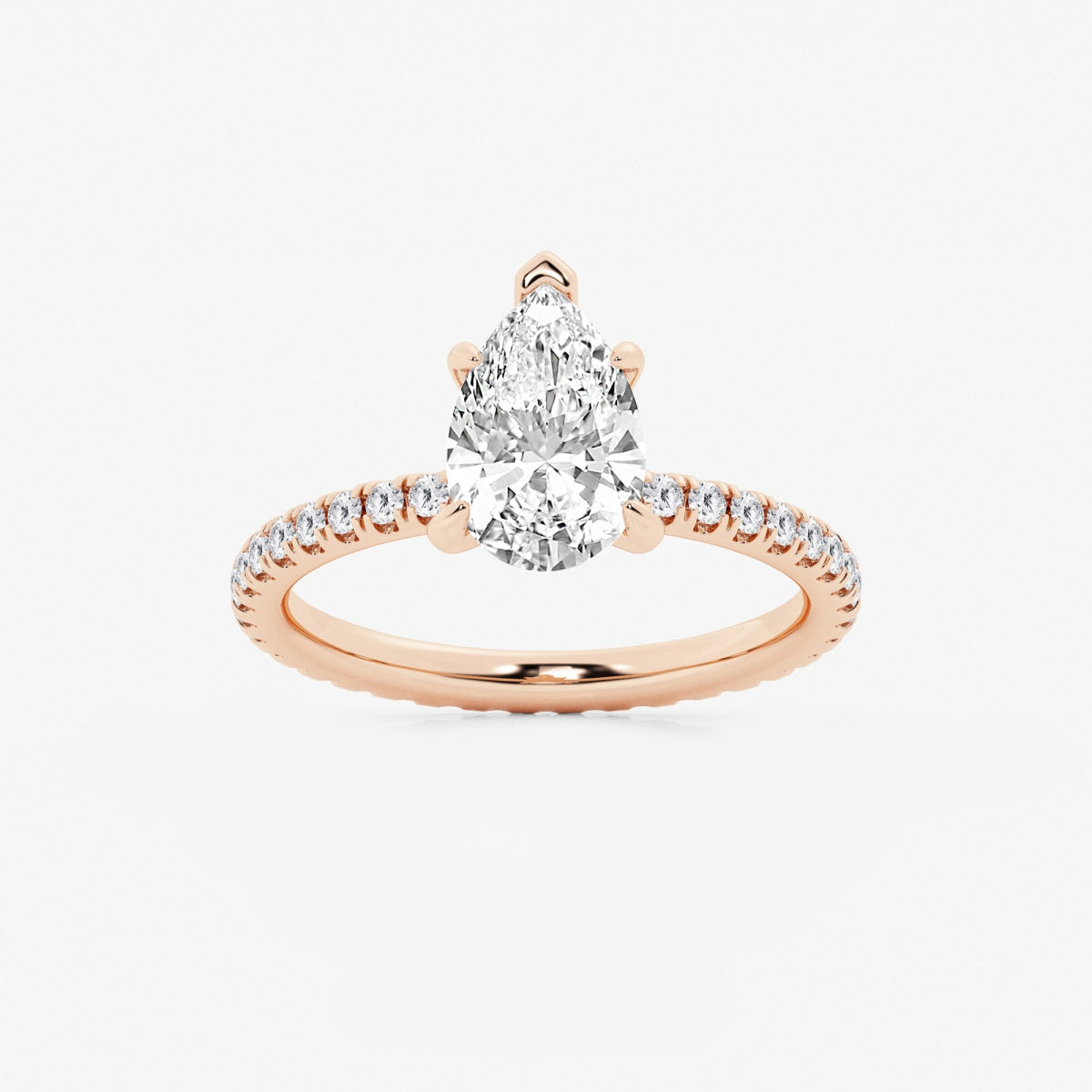 Evelyn - Eternity Side Stones Engagement Ring