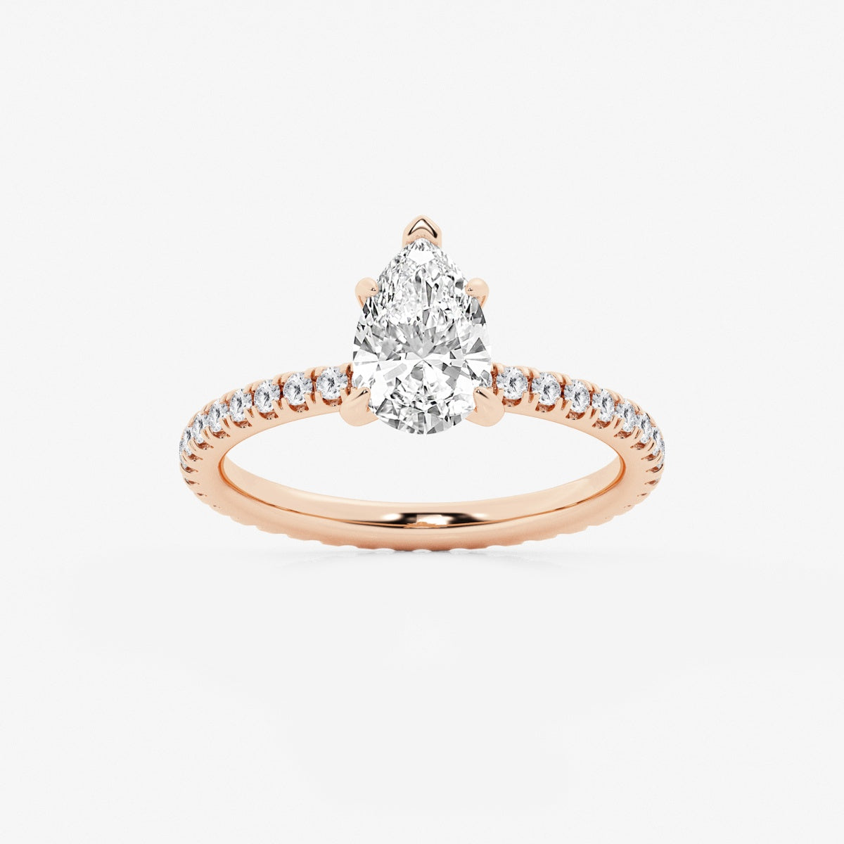 Evelyn - Eternity Side Stones Engagement Ring