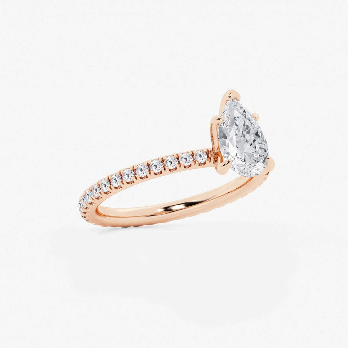 Evelyn - Eternity Side Stones Engagement Ring