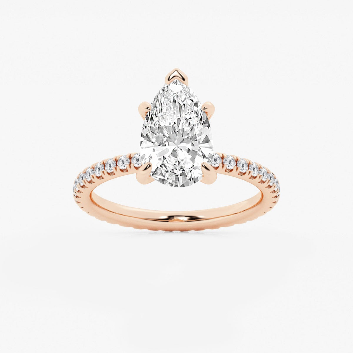 Evelyn - Eternity Side Stones Engagement Ring