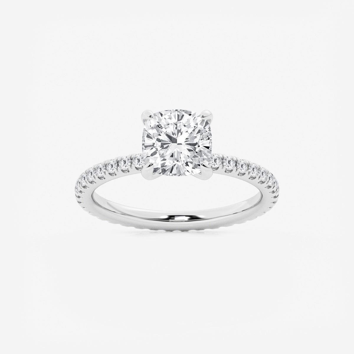 Evelyn - Eternity Side Stones Engagement Ring