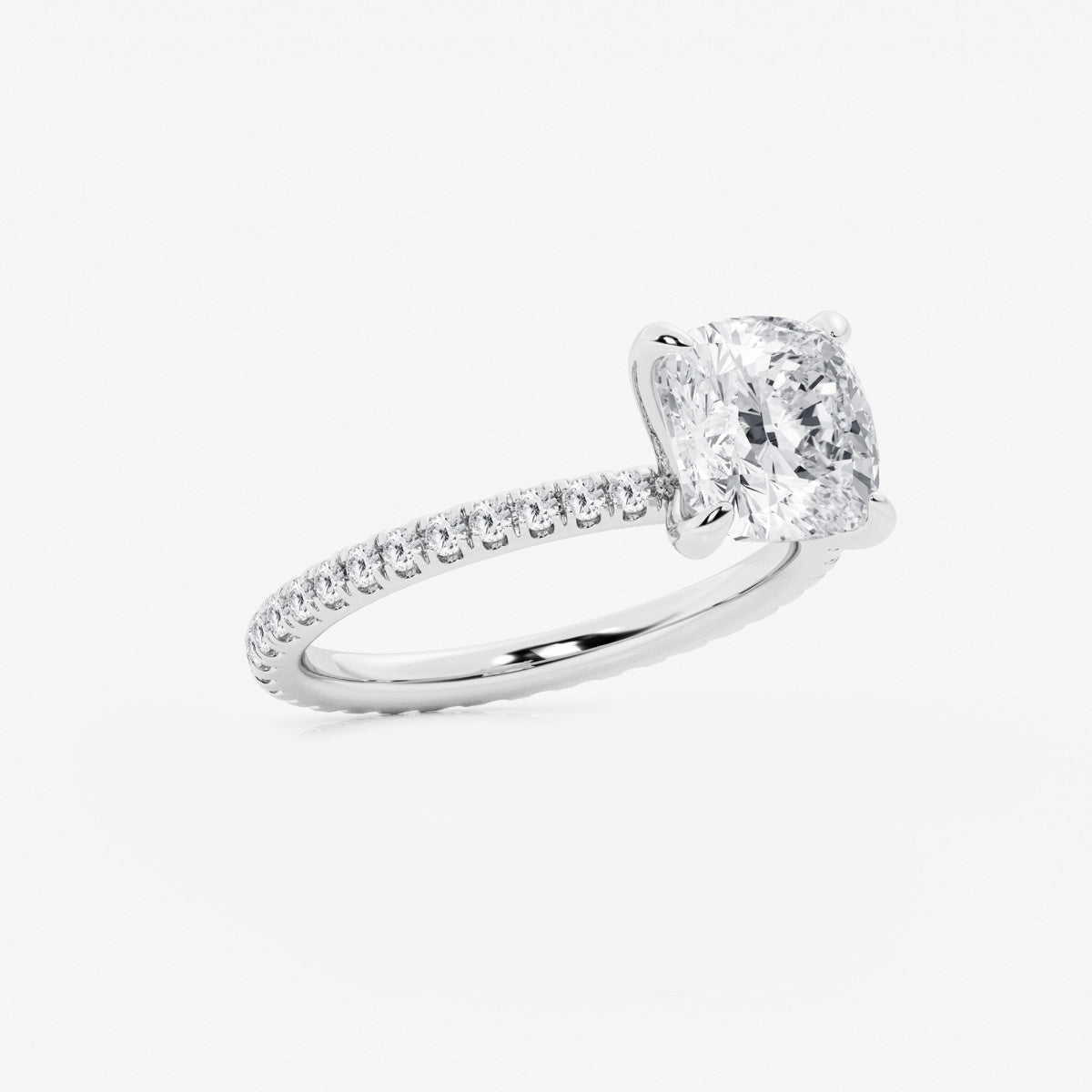 Evelyn - Eternity Side Stones Engagement Ring