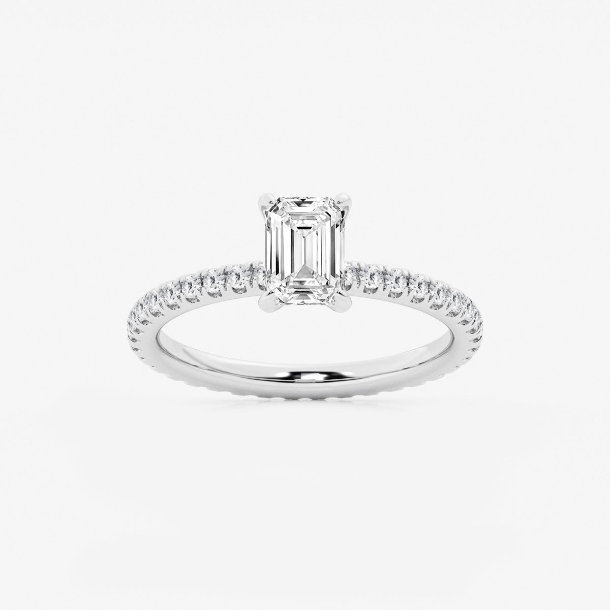 Evelyn - Eternity Side Stones Engagement Ring