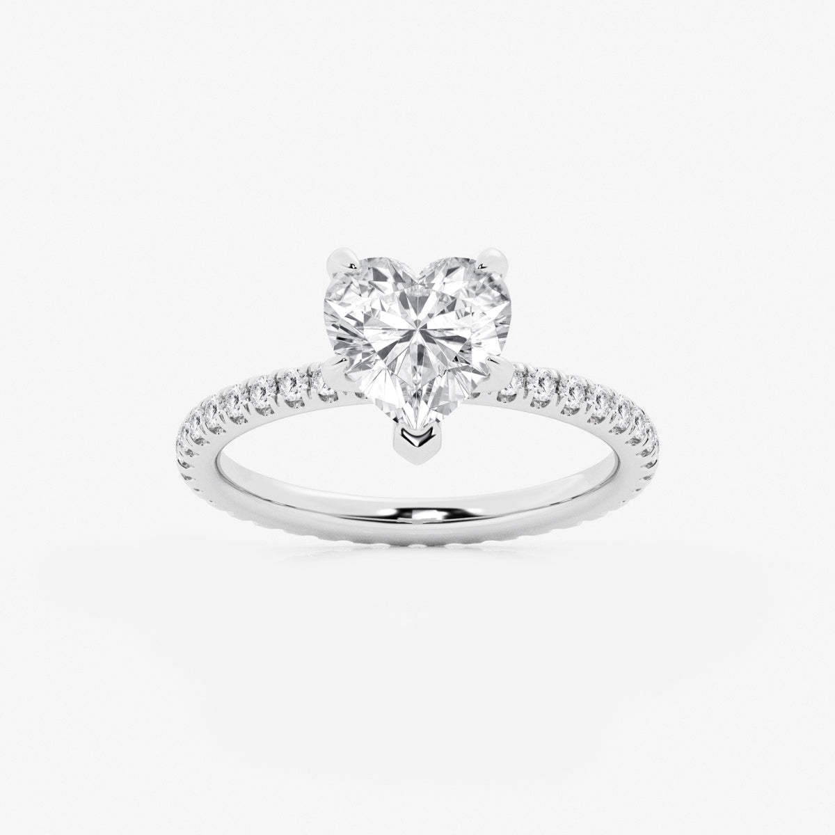 Evelyn - Eternity Side Stones Engagement Ring