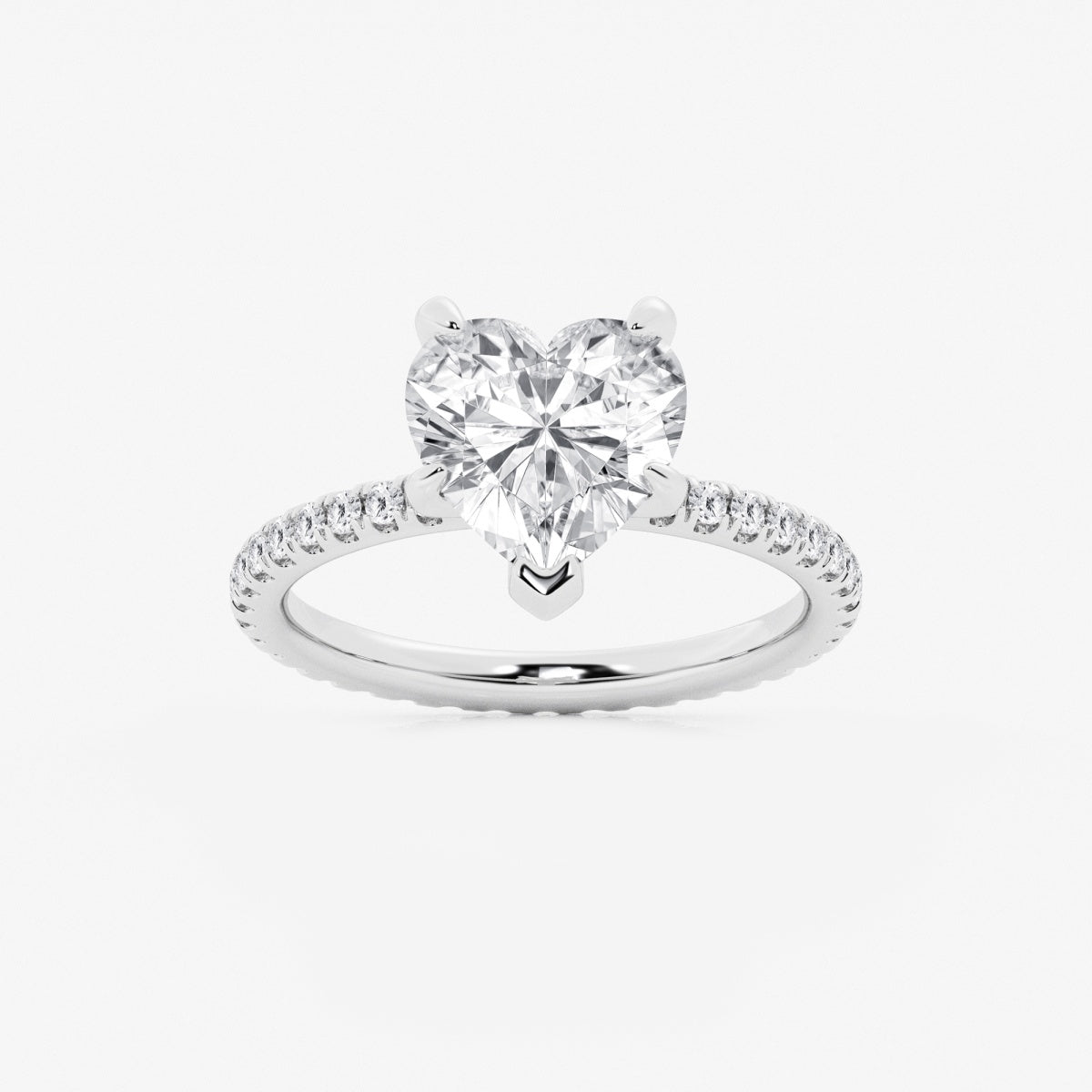 Evelyn - Eternity Side Stones Engagement Ring