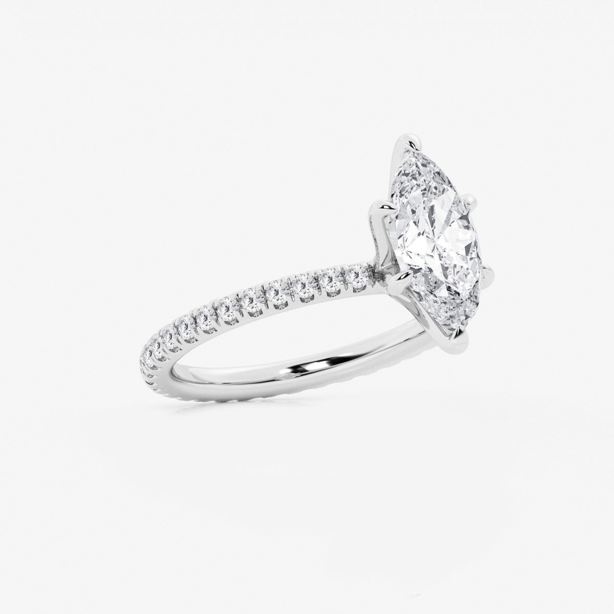 Evelyn - Eternity Side Stones Engagement Ring