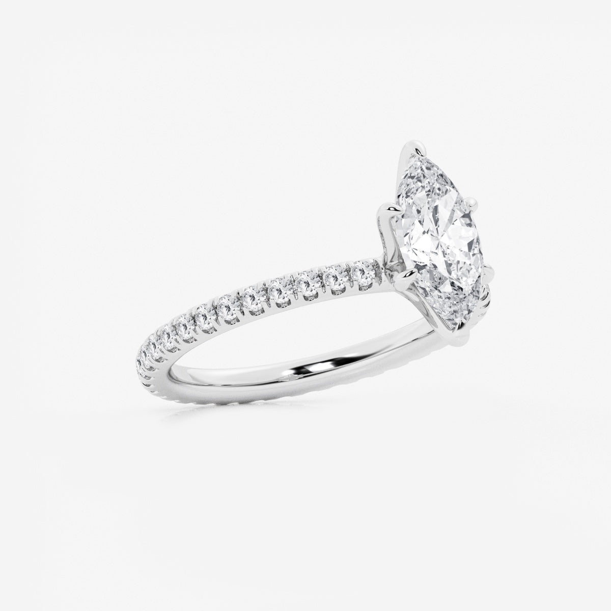 Evelyn - Eternity Side Stones Engagement Ring