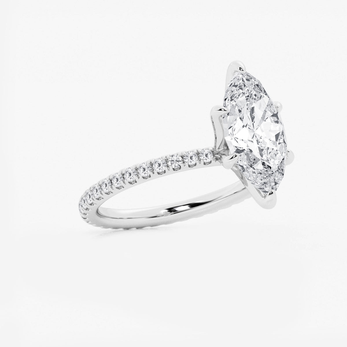 Evelyn - Eternity Side Stones Engagement Ring