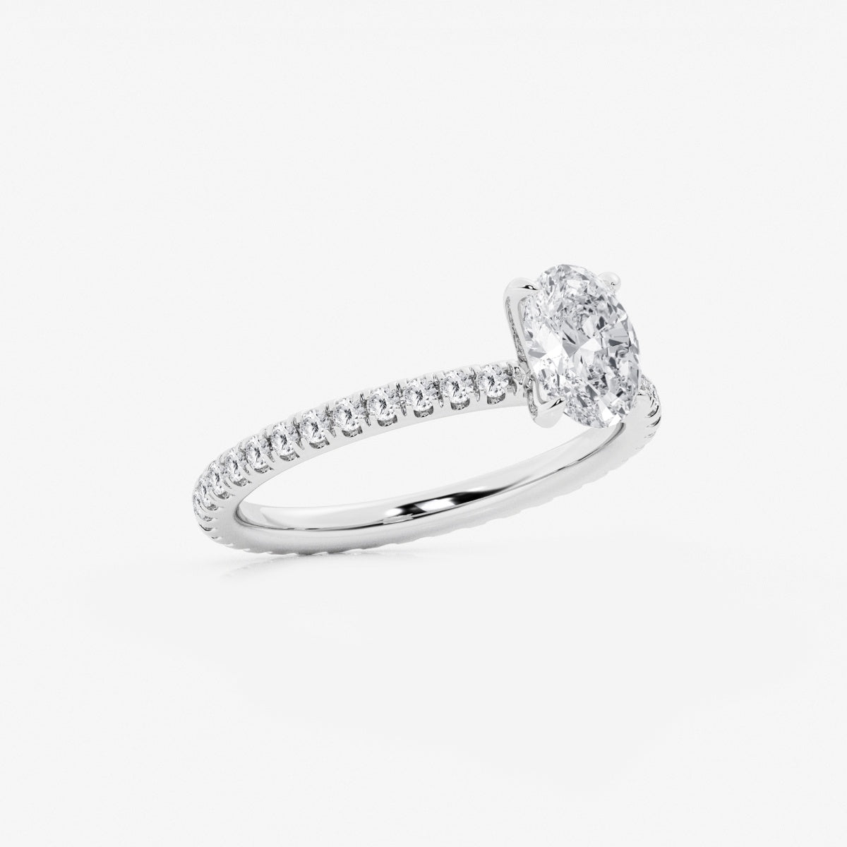 Evelyn - Eternity Side Stones Engagement Ring