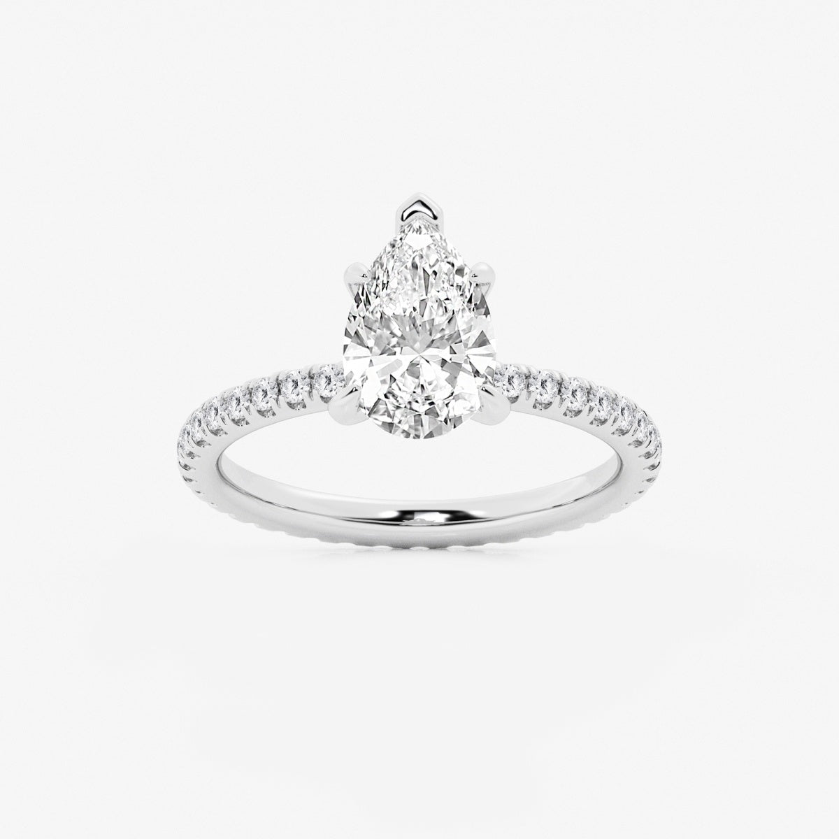 Evelyn - Eternity Side Stones Engagement Ring