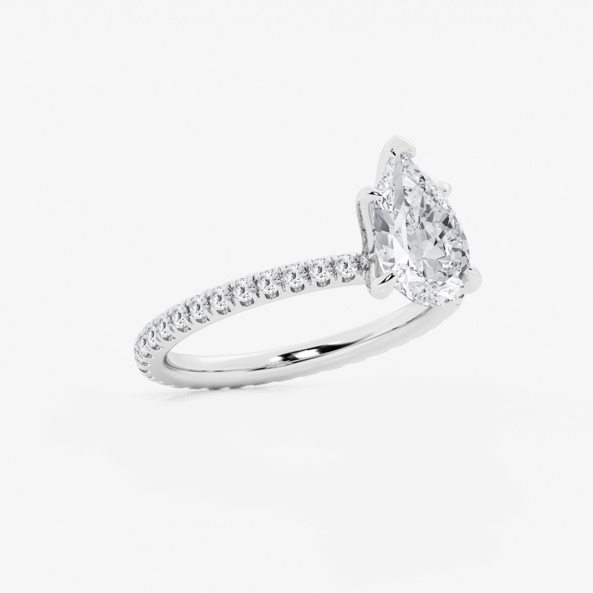 Evelyn - Eternity Side Stones Engagement Ring