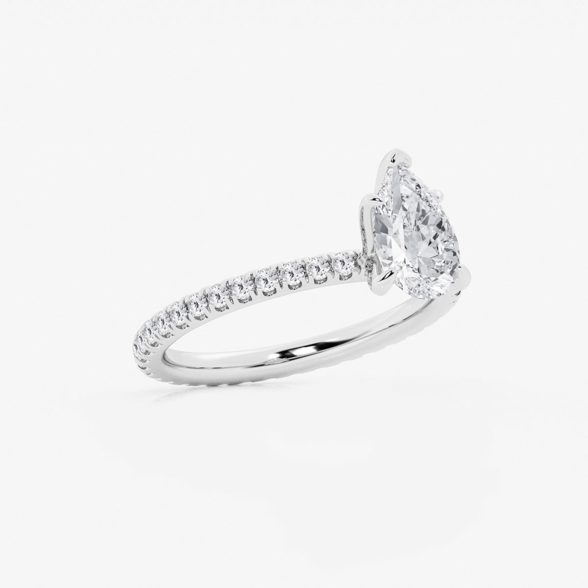 Evelyn - Eternity Side Stones Engagement Ring