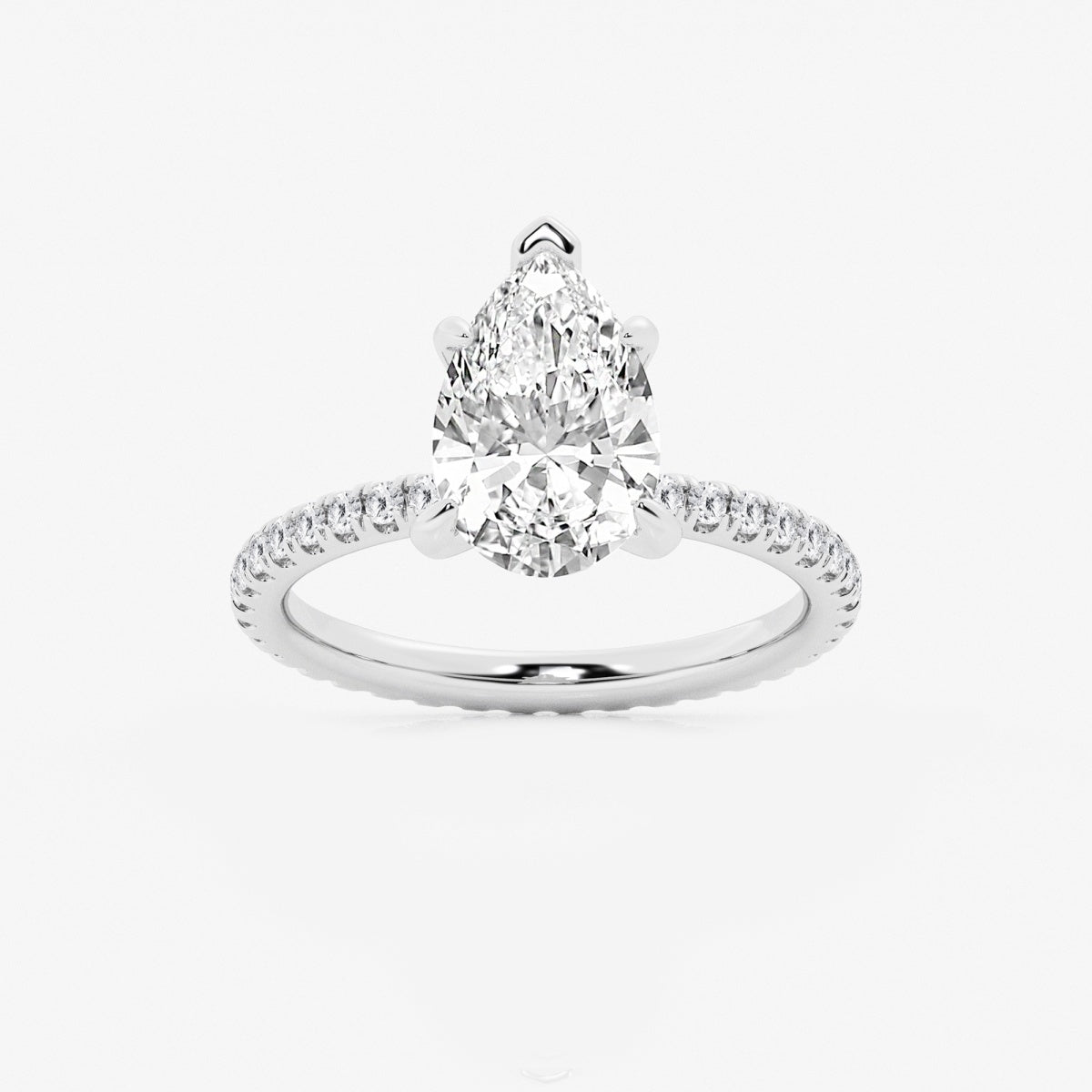 Evelyn - Eternity Side Stones Engagement Ring