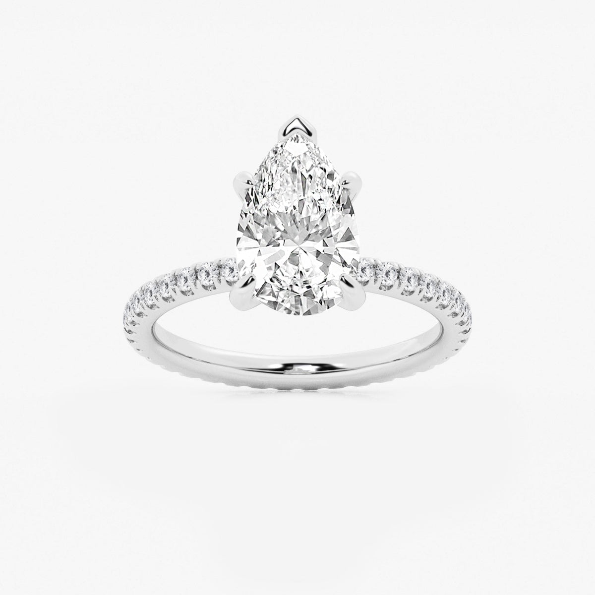 Evelyn - Eternity Side Stones Engagement Ring