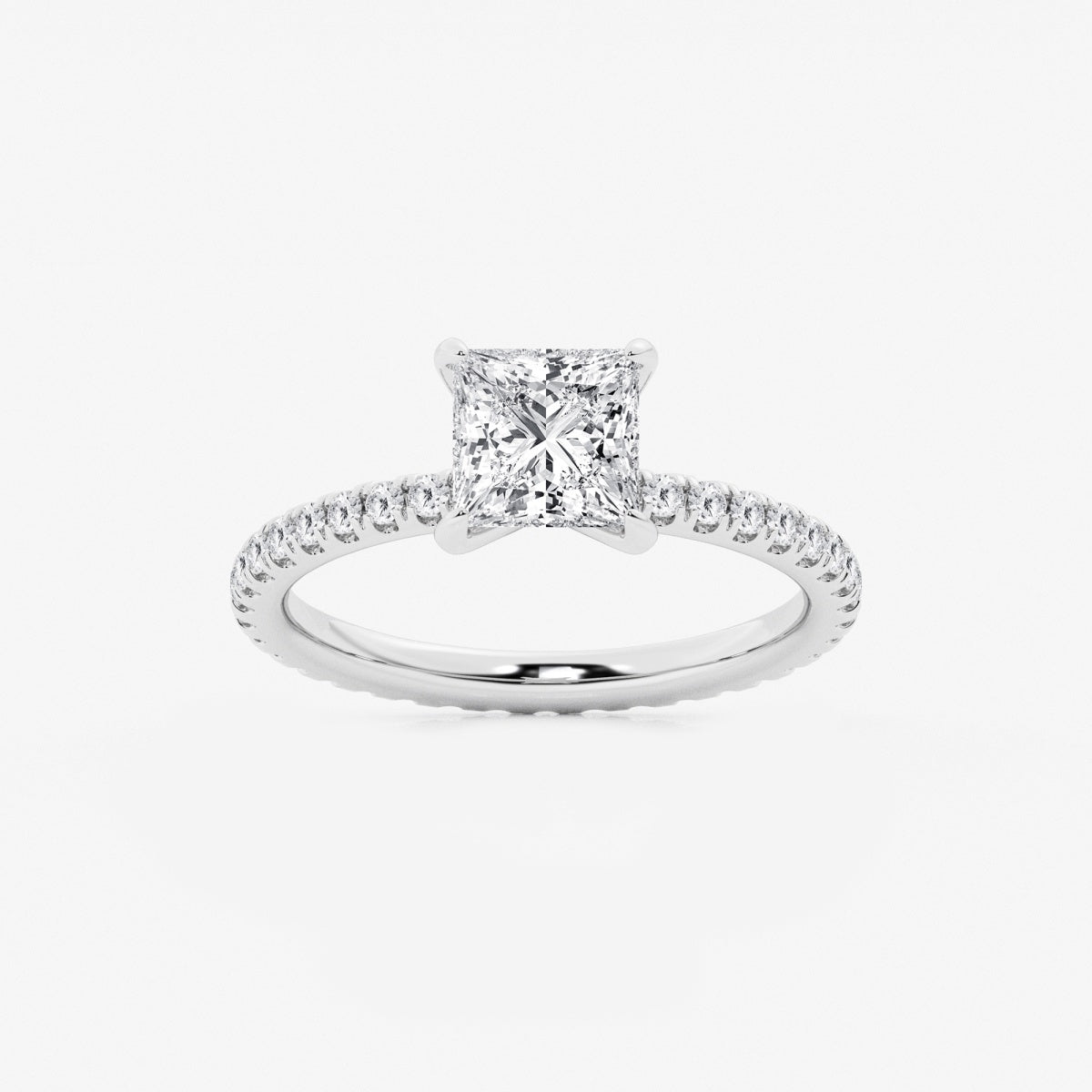 Evelyn - Eternity Side Stones Engagement Ring