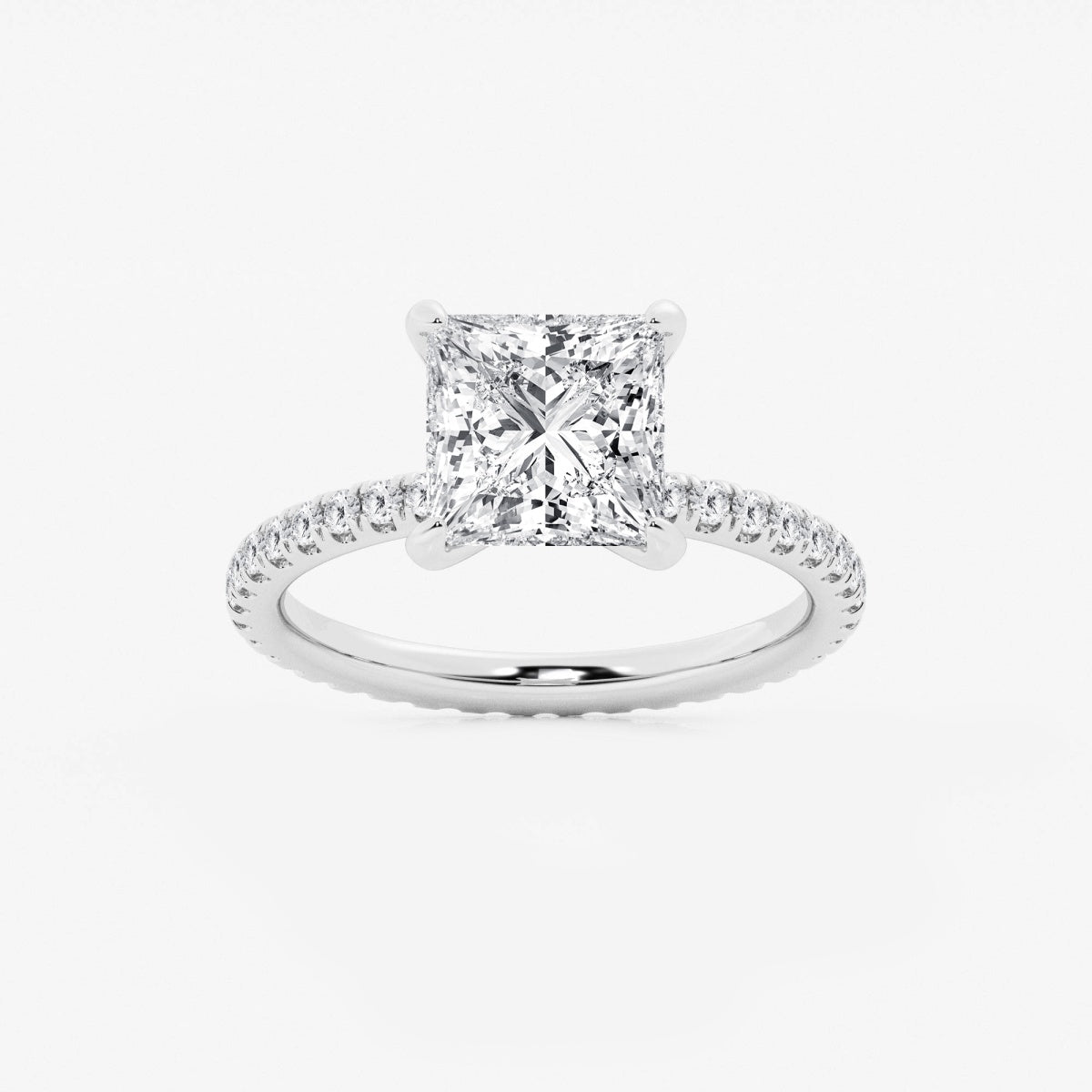 Evelyn - Eternity Side Stones Engagement Ring