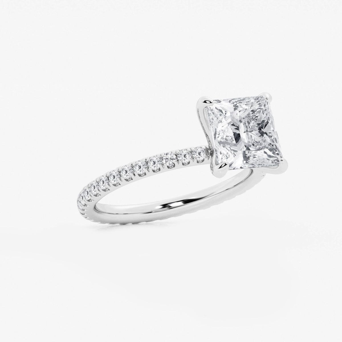 Evelyn - Eternity Side Stones Engagement Ring