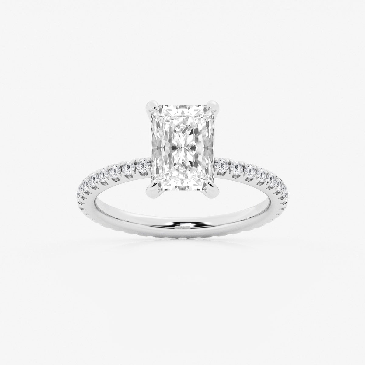 Evelyn - Eternity Side Stones Engagement Ring