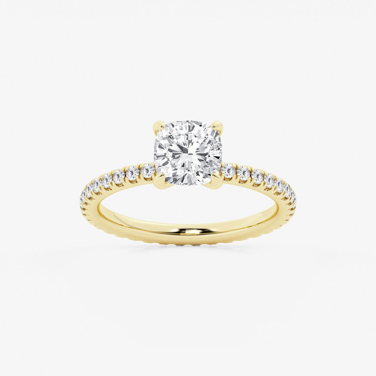 Evelyn - Eternity Side Stones Engagement Ring