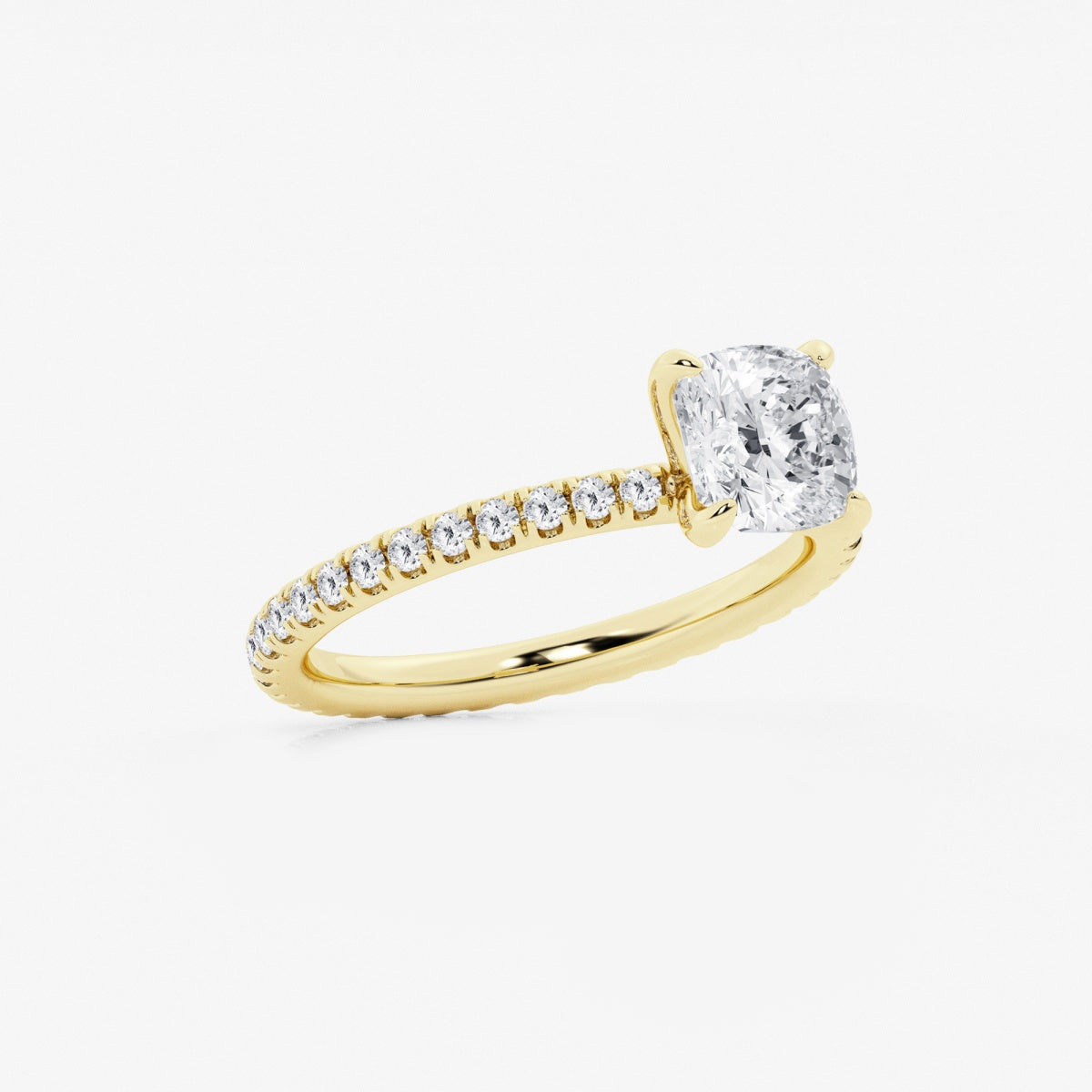 Evelyn - Eternity Side Stones Engagement Ring