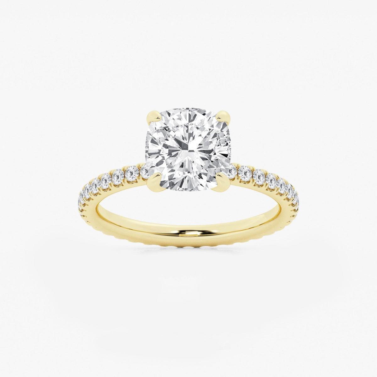 Evelyn - Eternity Side Stones Engagement Ring