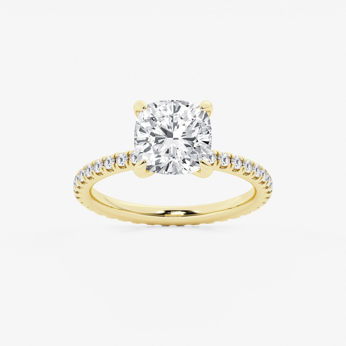 Evelyn - Eternity Side Stones Engagement Ring