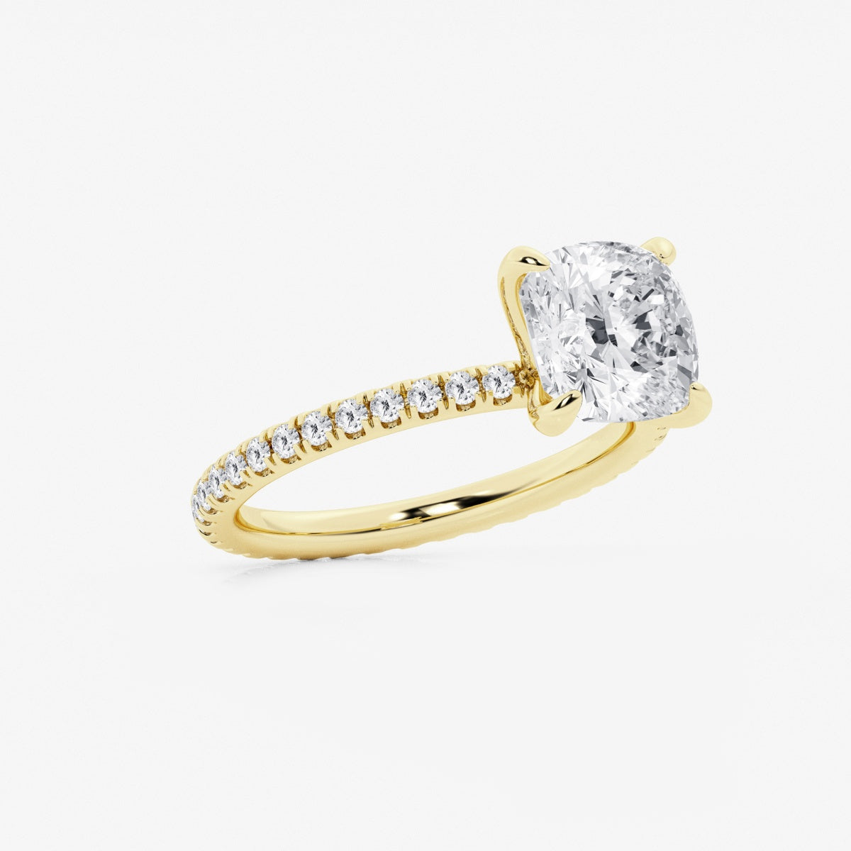 Evelyn - Eternity Side Stones Engagement Ring