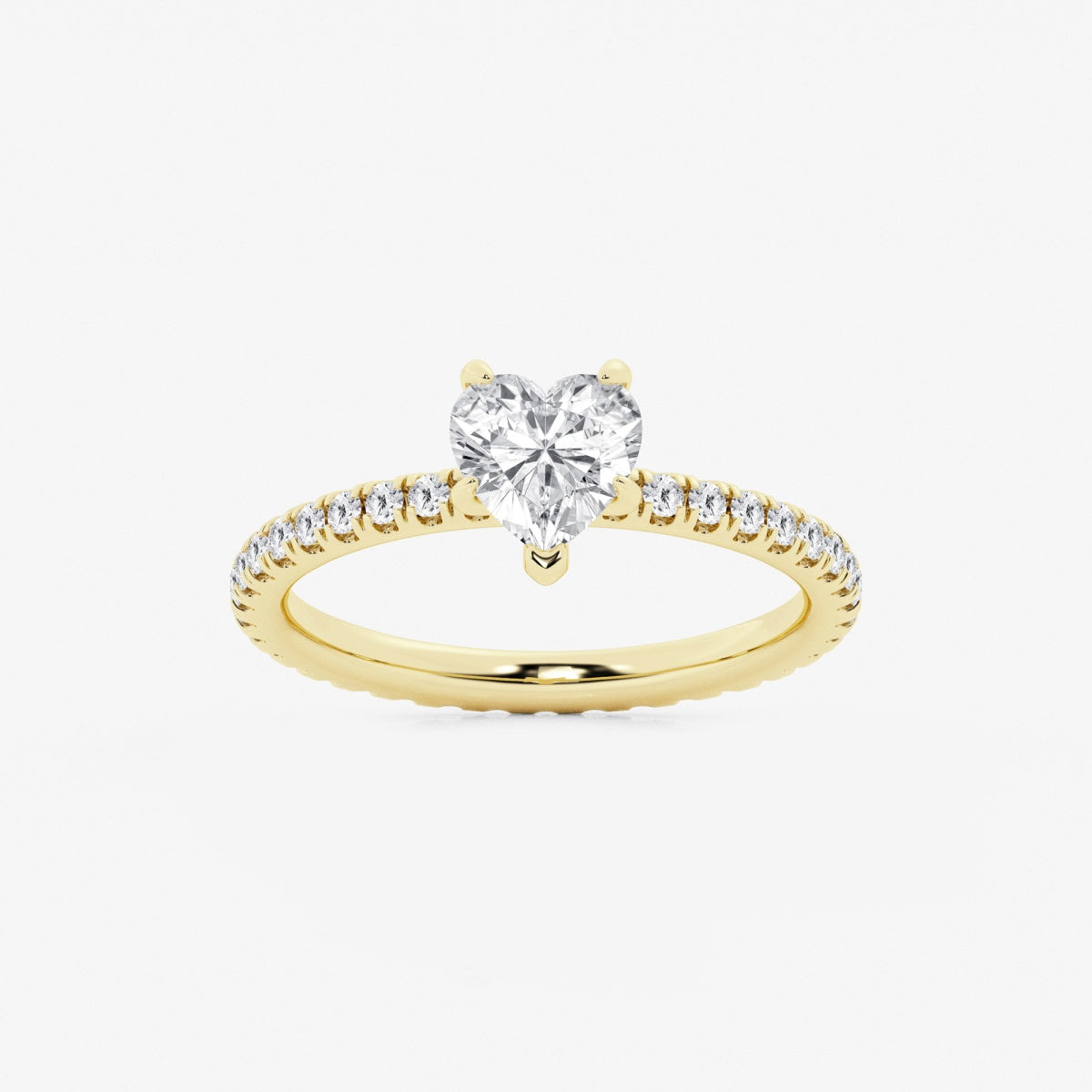 Evelyn - Eternity Side Stones Engagement Ring