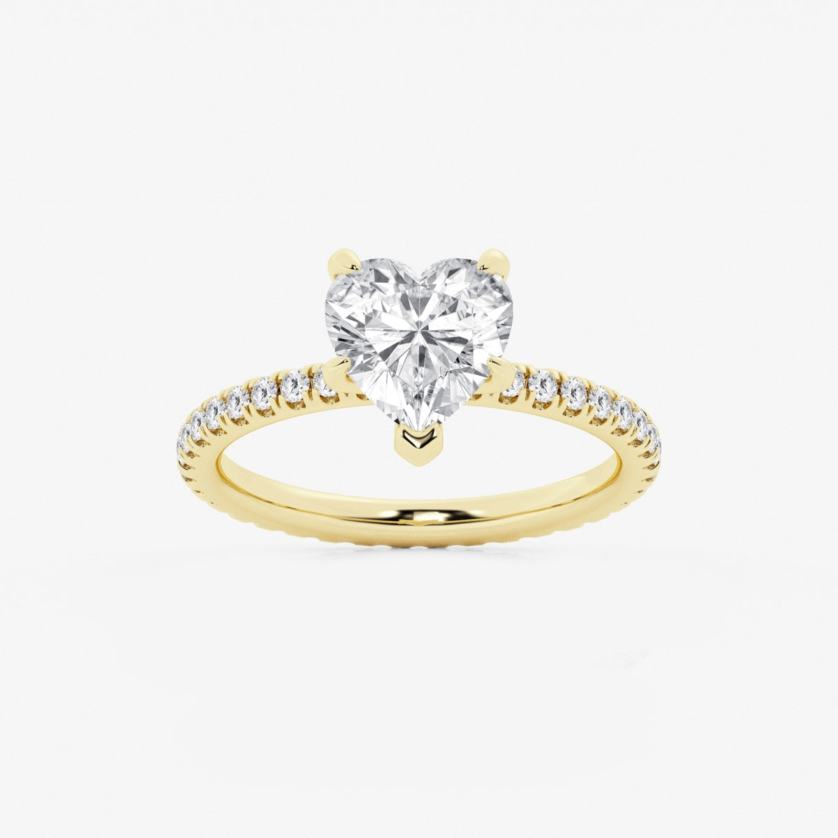 Evelyn - Eternity Side Stones Engagement Ring