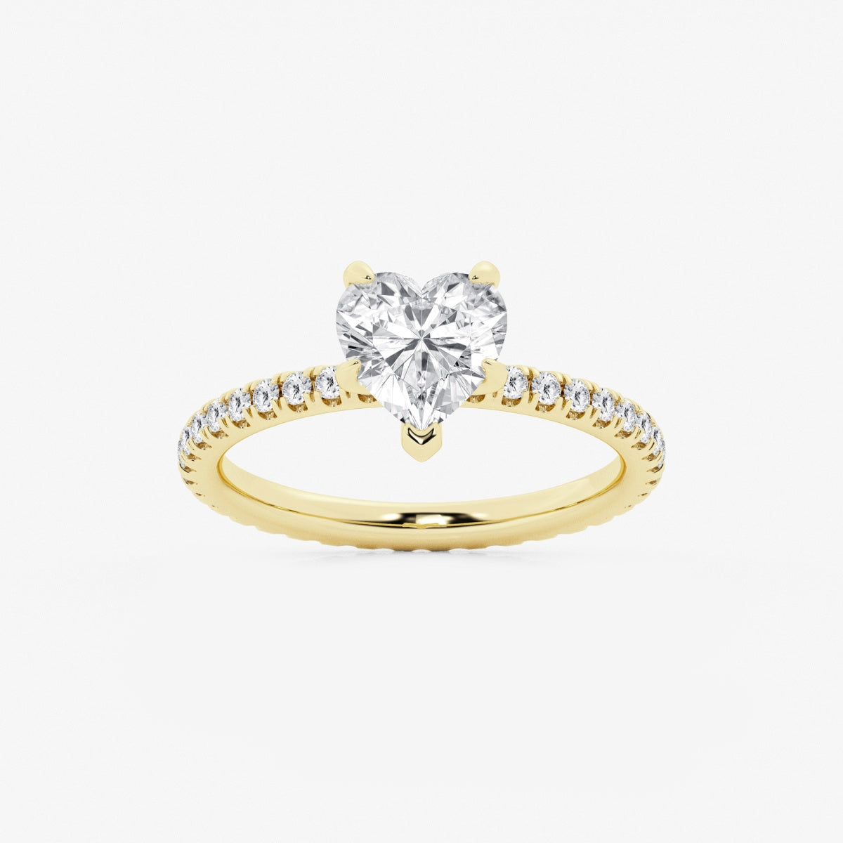 Evelyn - Eternity Side Stones Engagement Ring