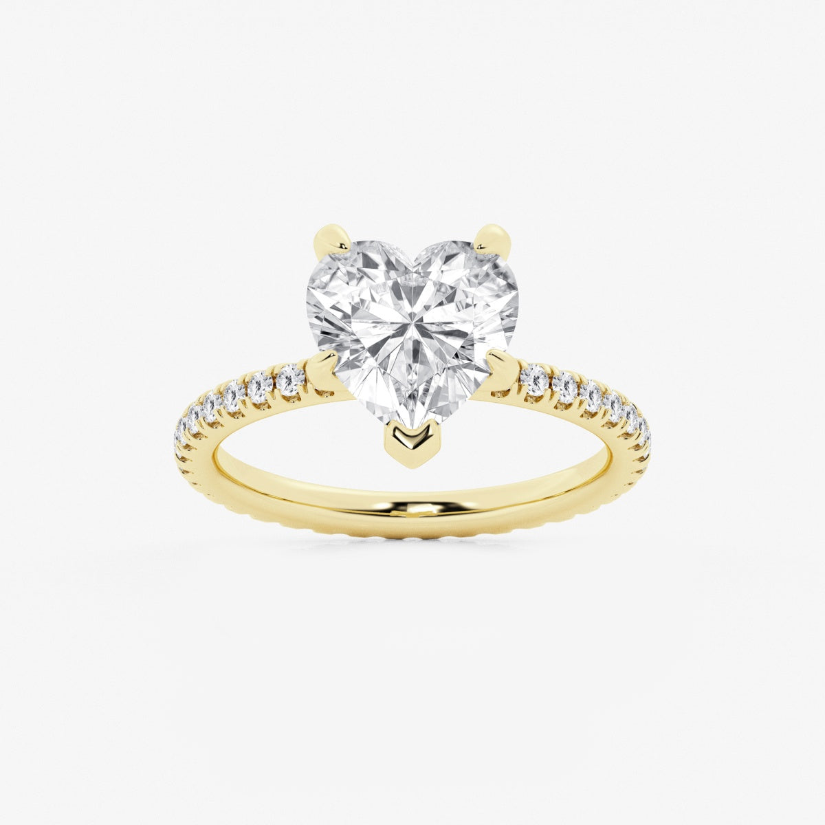 Evelyn - Eternity Side Stones Engagement Ring