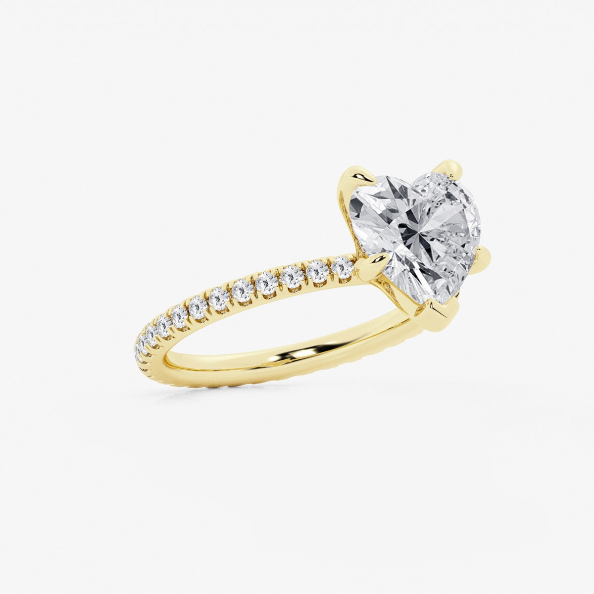 Evelyn - Eternity Side Stones Engagement Ring