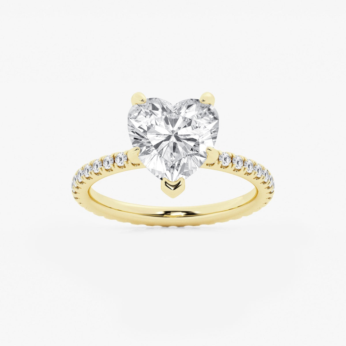 Evelyn - Eternity Side Stones Engagement Ring