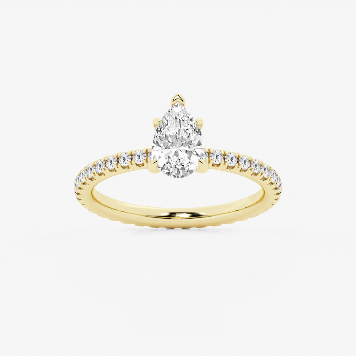 Evelyn - Eternity Side Stones Engagement Ring