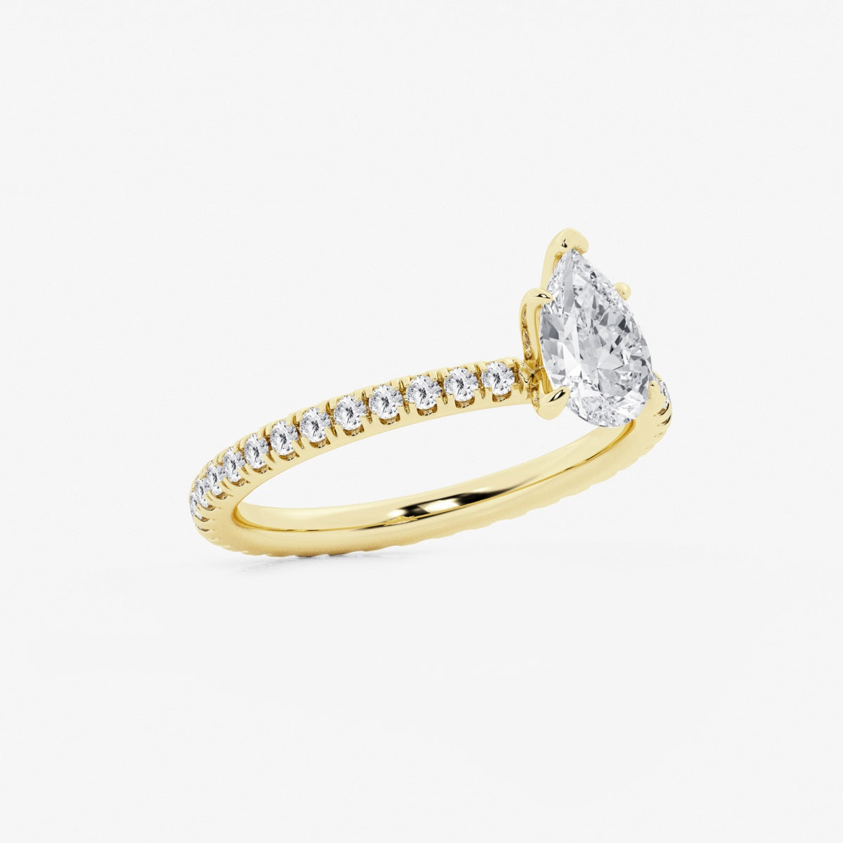 Evelyn - Eternity Side Stones Engagement Ring