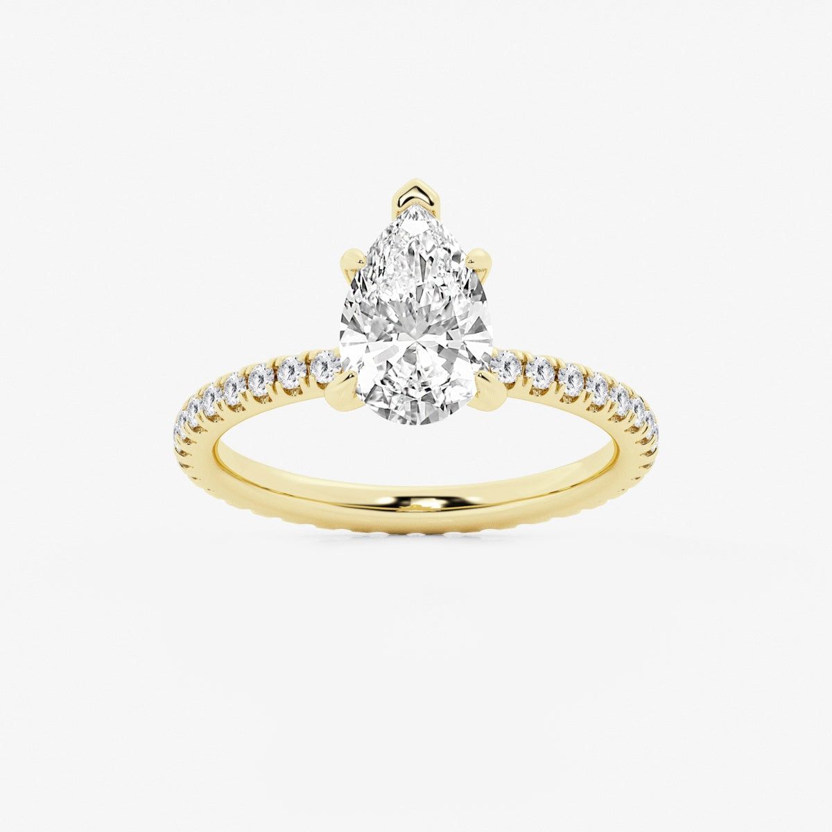 Evelyn - Eternity Side Stones Engagement Ring