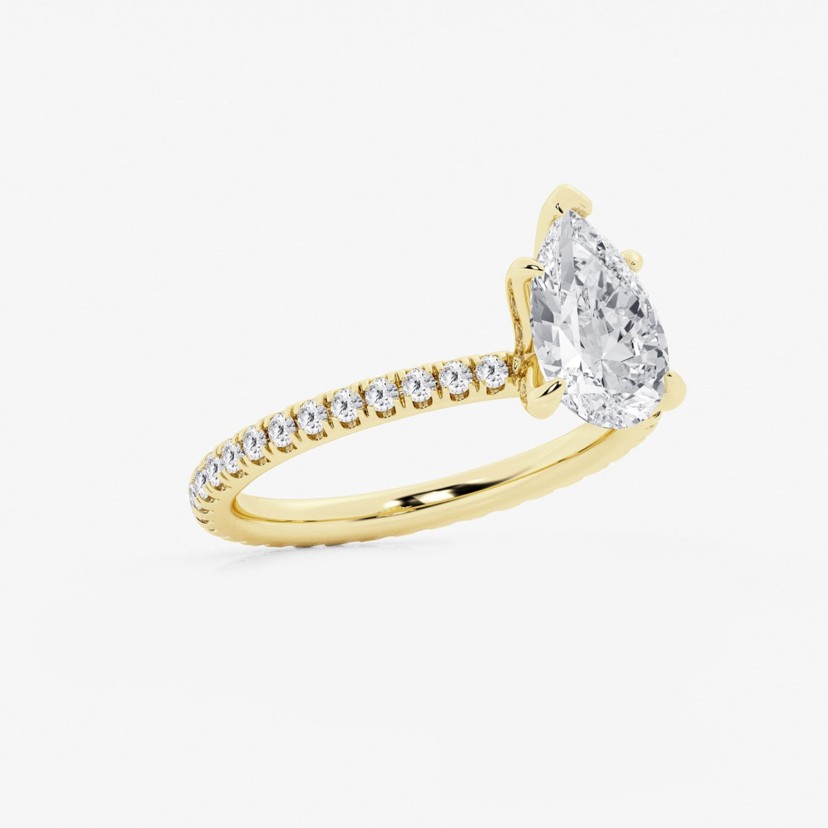 Evelyn - Eternity Side Stones Engagement Ring