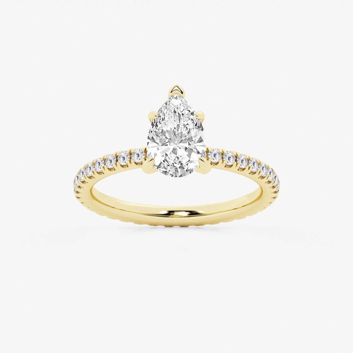 Evelyn - Eternity Side Stones Engagement Ring