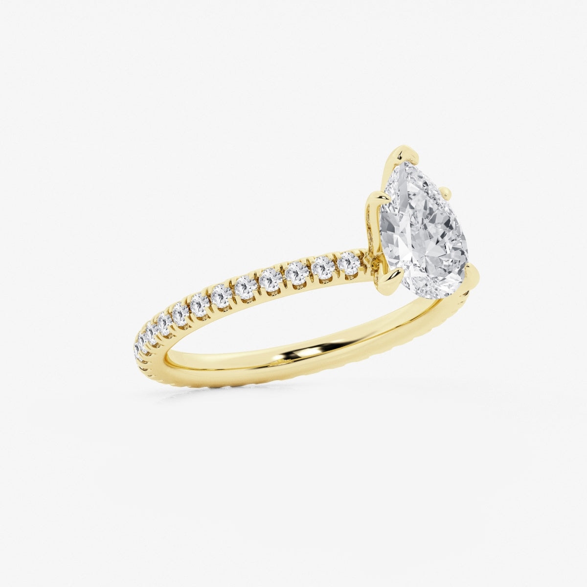 Evelyn - Eternity Side Stones Engagement Ring