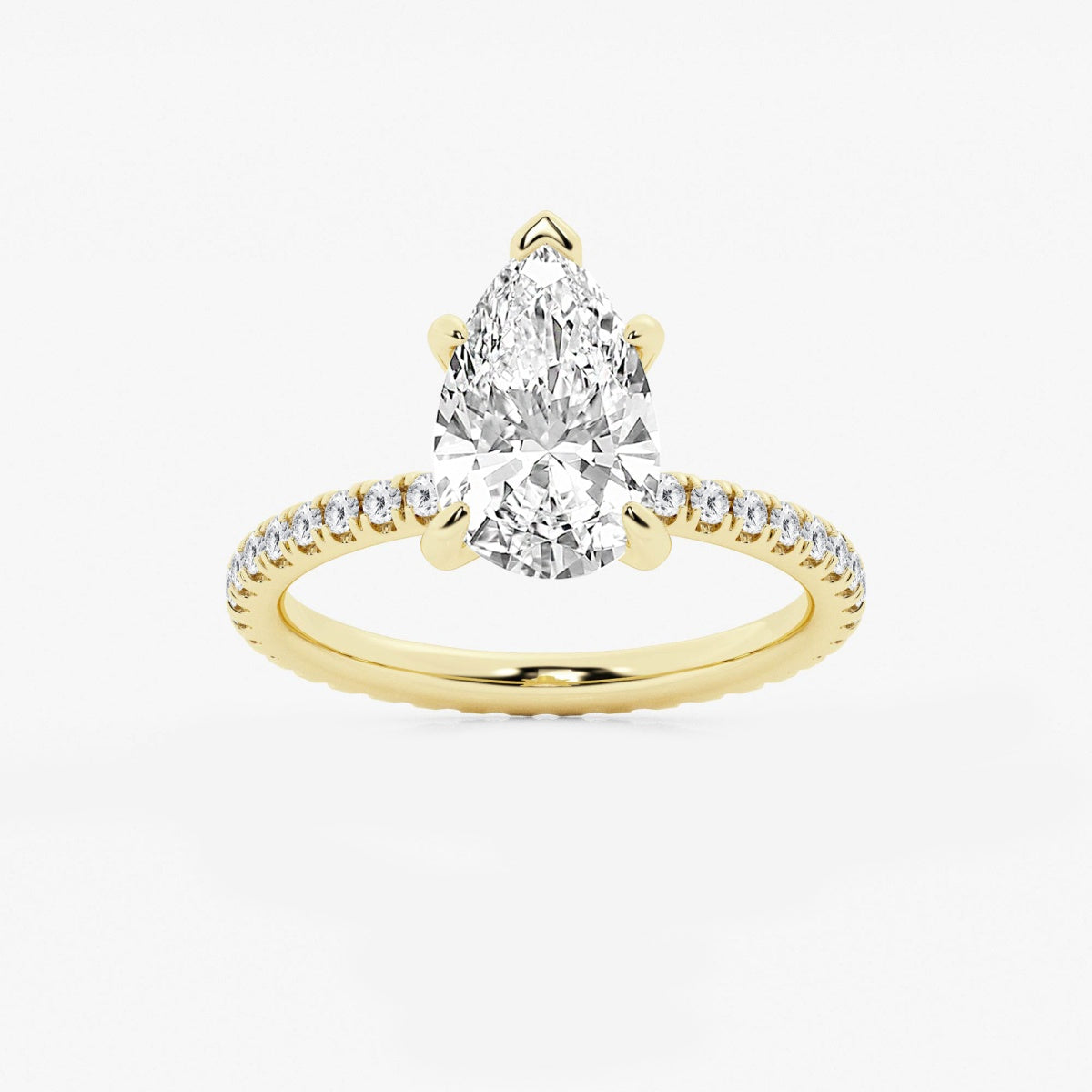 Evelyn - Eternity Side Stones Engagement Ring