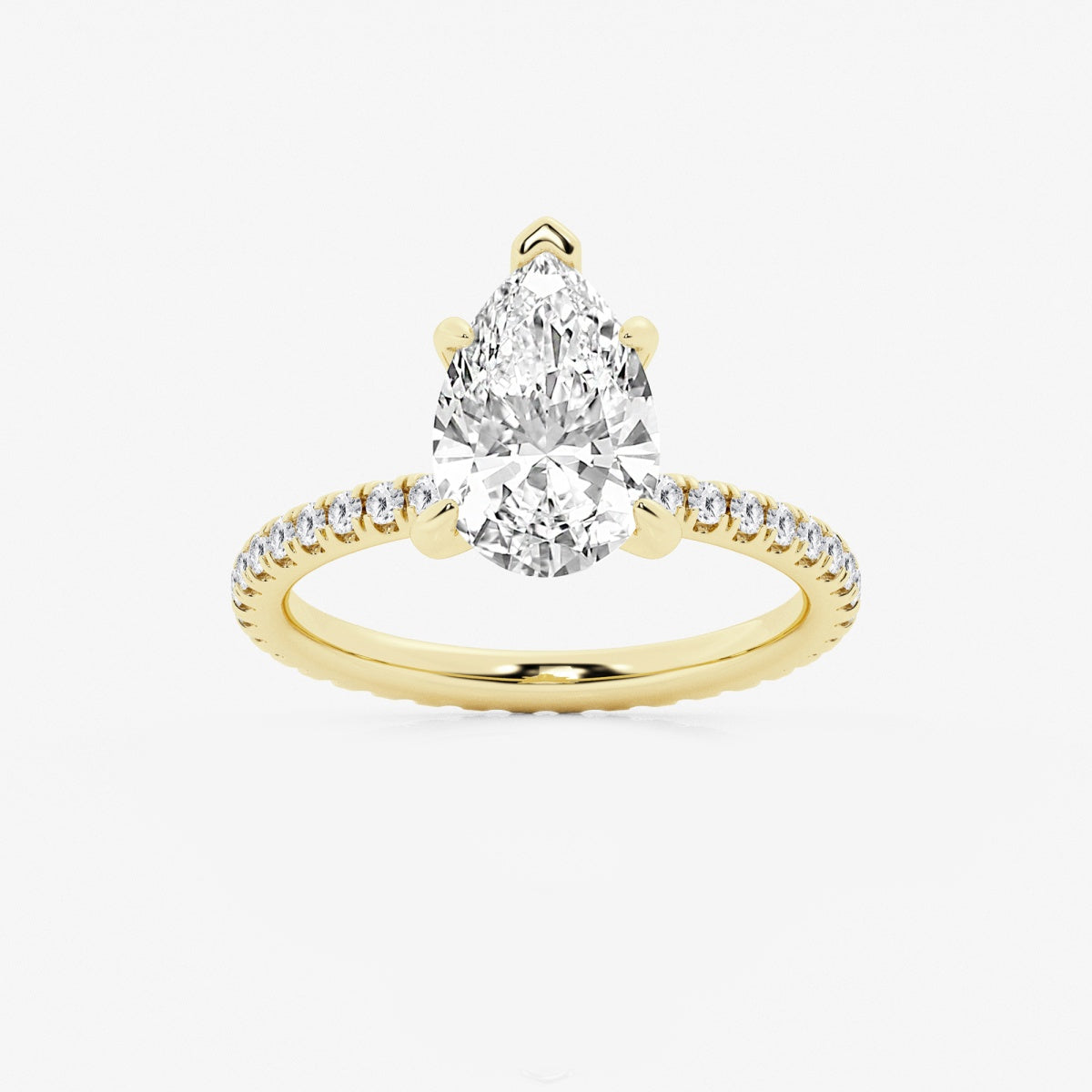 Evelyn - Eternity Side Stones Engagement Ring